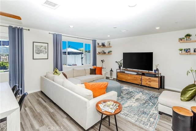 28252 Farm Creek Way, Valley Center, CA 92082 - living room with light wood-style floors and recessed lighting