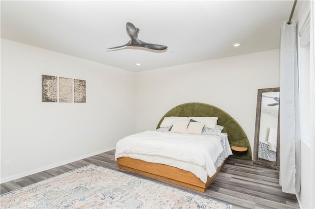 28252 Farm Creek Way, Valley Center, CA 92082 - bedroom featuring wood finished floors, ceiling fan, and recessed lighting