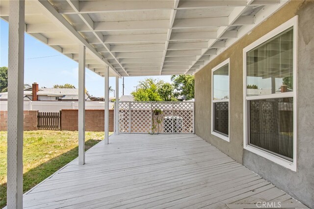 5342 Kingsley St, Montclair, CA 91763 - deck featuring a fenced backyard