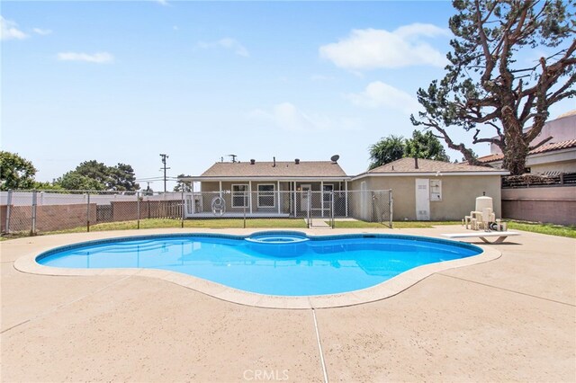 5342 Kingsley St, Montclair, CA 91763 - view of pool featuring a patio and a pool with connected hot tub