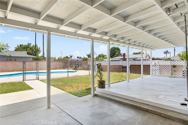 5342 Kingsley St, Montclair, CA 91763 - fenced backyard with a deck and a patio area