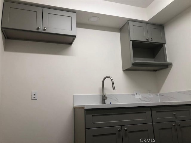218 N Nicholson Ave, Monterey Park, CA 91755 - kitchen featuring gray cabinets