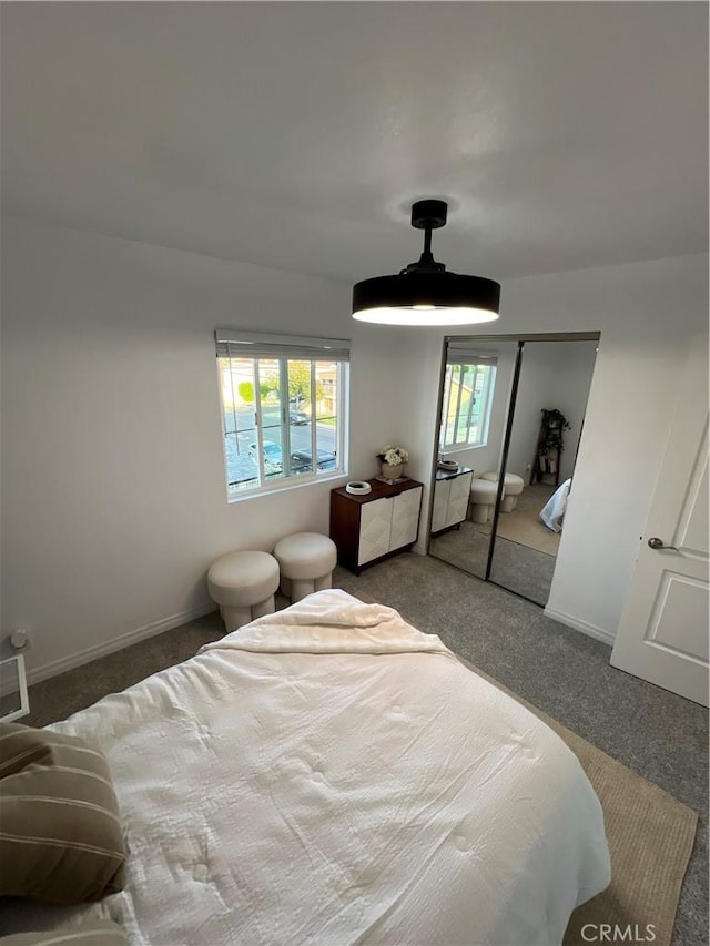 4113 E 10th St Unit 2, Long Beach, CA 90804 - bedroom featuring carpet flooring, ceiling fan, and baseboards