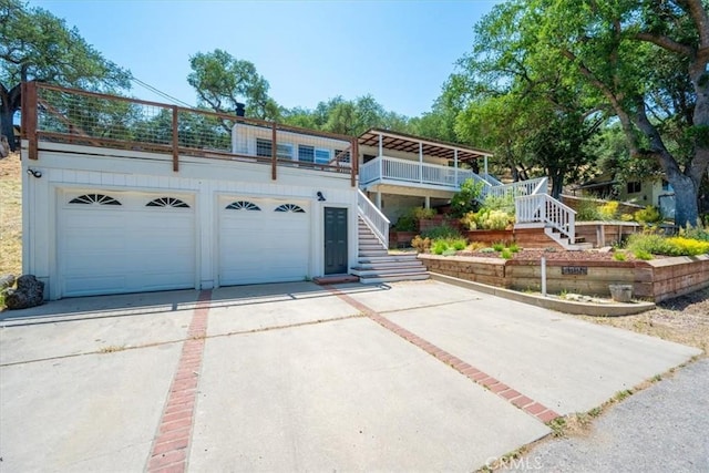 7560 Castano Ave, Atascadero, CA 93422 - view of front facade with concrete driveway and stairs