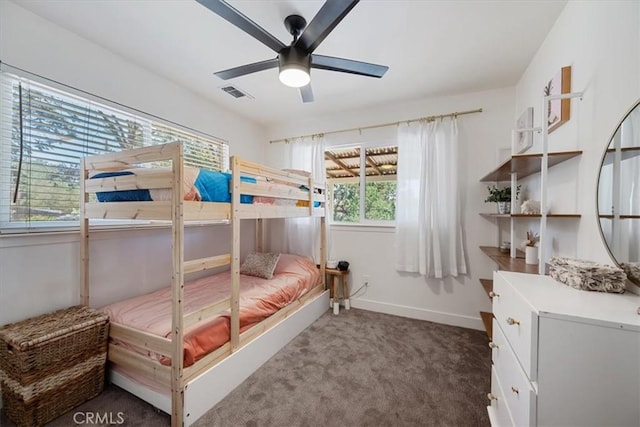 7560 Castano Ave, Atascadero, CA 93422 - bedroom with carpet flooring and a ceiling fan