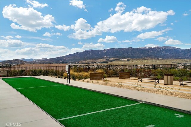 1583 Turtle Crk, Beaumont, CA 92223 - view of home's community with a game area and a mountain view