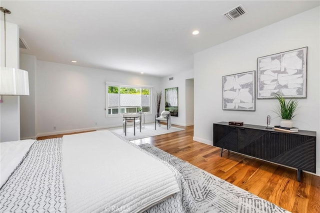 4820 Encino Ter, Encino, CA 91316 - bedroom with wood finished floors, recessed lighting, and baseboards