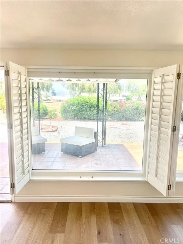 29041 Desert Hills Rd, Menifee, CA 92586 - interior space with wood finished floors