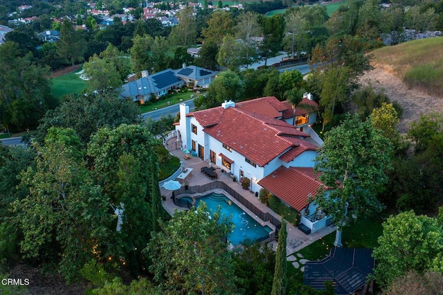 4548 Valley Spring Dr, Westlake Village, CA 91362 - bird's eye view of a pool area