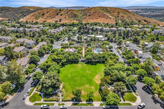 5 Quartz Ln, Ladera Ranch, CA 92694 - aerial view of property's location with nearby suburban area and a mountain backdrop