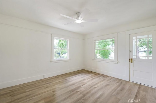 4415 12th St, Riverside, CA 92501 - entryway featuring healthy amount of natural light, baseboards, and light wood-style flooring