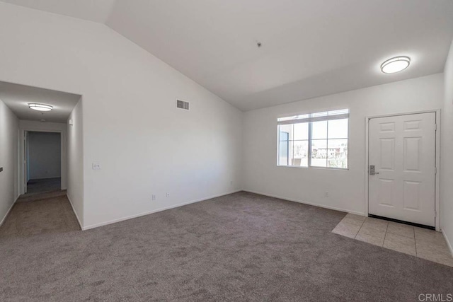 1875 Baudouin Pl Unit 1731, Chula Vista, CA 91913 - carpeted foyer with vaulted ceiling and baseboards