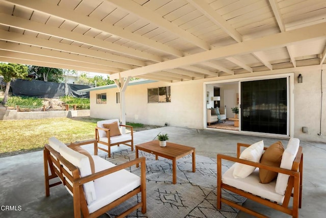 815 Perry Ave, Montebello, CA 90640 - view of patio / terrace with outdoor lounge area