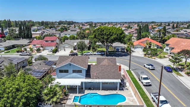 11112 Camellia Ave, Fountain Valley, CA 92708 - aerial perspective of suburban area with a pool