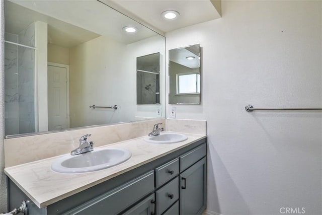 11112 Camellia Ave, Fountain Valley, CA 92708 - full bath with double vanity and a shower