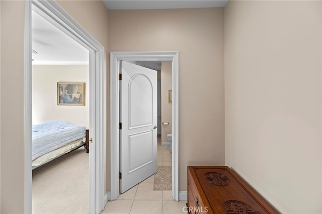 43845 Calle De Velardo, Temecula, CA 92592 - hallway featuring light tile patterned floors and baseboards