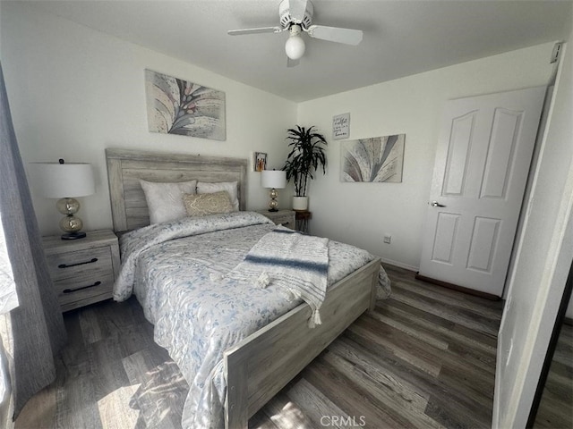 12477 Redrock Ct, Victorville, CA 92392 - bedroom with wood finished floors and a ceiling fan
