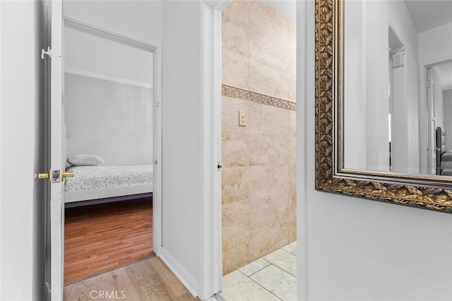5741 Tobias Ave, Sherman Oaks, CA 91411 - ensuite bathroom with wood finished floors