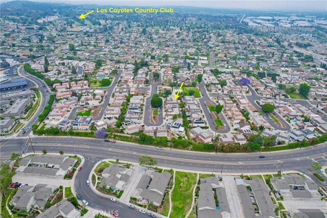 8190 Crowley Cir, Buena Park, CA 90621 - aerial view of property's location with nearby suburban area