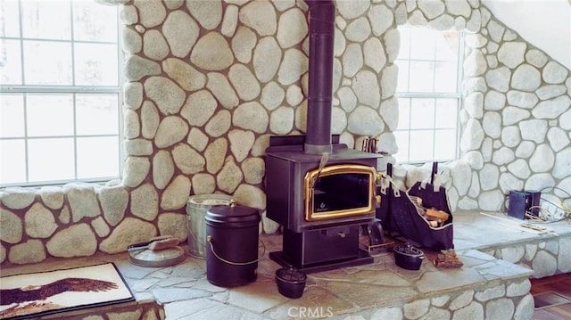 32455 Scandia Dr, Running Springs, CA 92382 - detailed view of a wood stove