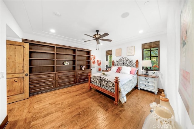 20 Cactus, Irvine, CA 92603 - bedroom featuring light wood finished floors, recessed lighting, and a ceiling fan