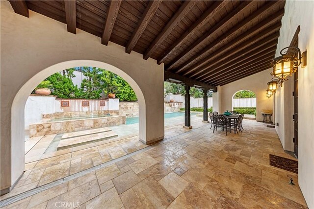 20 Cactus, Irvine, CA 92603 - fenced backyard featuring a patio and outdoor dining space