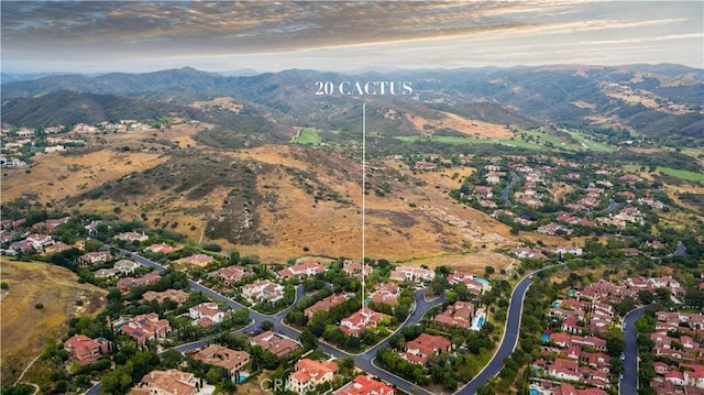 20 Cactus, Irvine, CA 92603 - aerial overview of property's location featuring a mountain backdrop