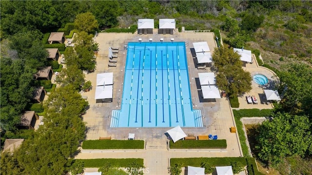 20 Cactus, Irvine, CA 92603 - aerial view of a pool