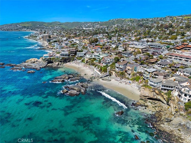 2175 S Coast Hwy Unit 16, Laguna Beach, CA 92651 - aerial view of property and surrounding area featuring a water and mountain view and nearby suburban area