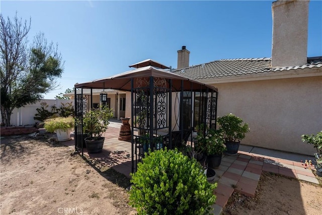 9098 Rattlesnake Rd, Phelan, CA 92371 - view of patio featuring a gazebo