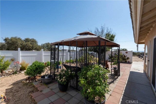 9098 Rattlesnake Rd, Phelan, CA 92371 - view of patio featuring a gazebo