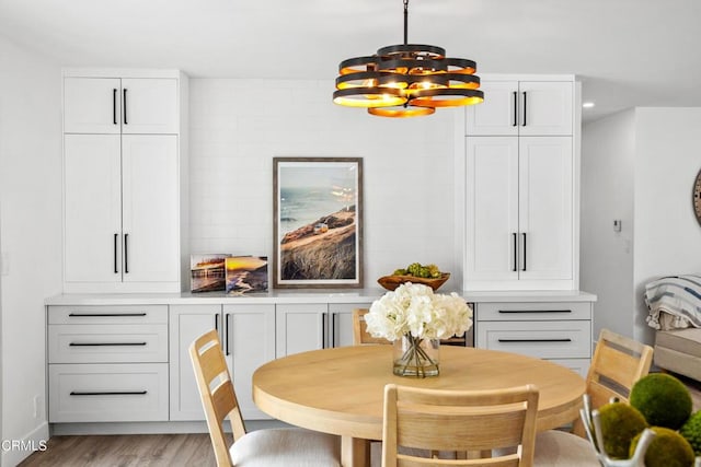 4834 Island View St, Oxnard, CA 93035 - dining area with a chandelier, light wood finished floors, and recessed lighting