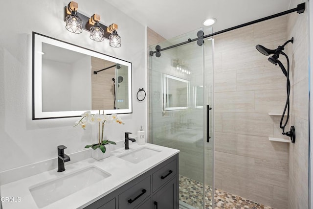 4834 Island View St, Oxnard, CA 93035 - full bathroom with a stall shower and double vanity