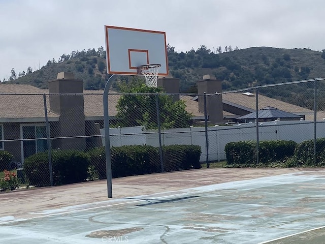 44516 La Paz Rd, Temecula, CA 92592 - view of basketball court with community basketball court and a mountain view