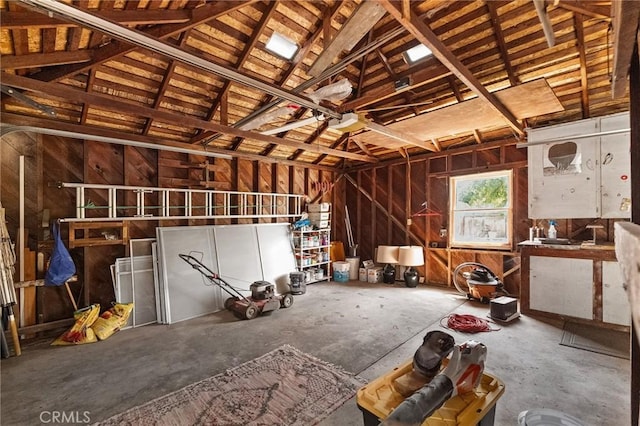 1539 Hammon Ave, Oroville, CA 95966 - miscellaneous room featuring vaulted ceiling