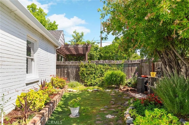 1539 Hammon Ave, Oroville, CA 95966 - view of yard with a pergola