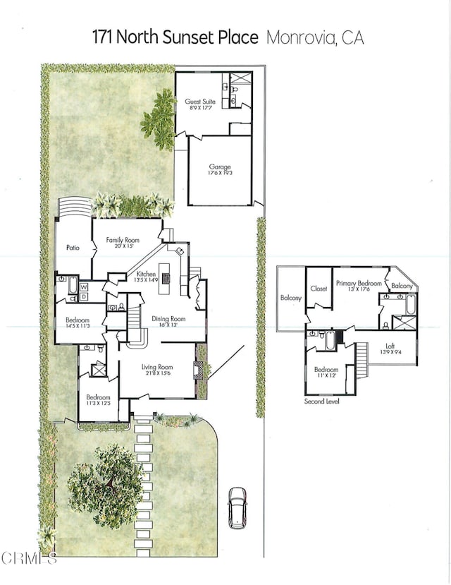 171 N Sunset Pl, Monrovia, CA 91016 - view of home floor plan