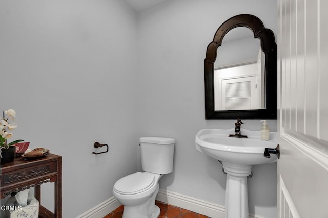 171 N Sunset Pl, Monrovia, CA 91016 - bathroom with toilet and tile patterned floors