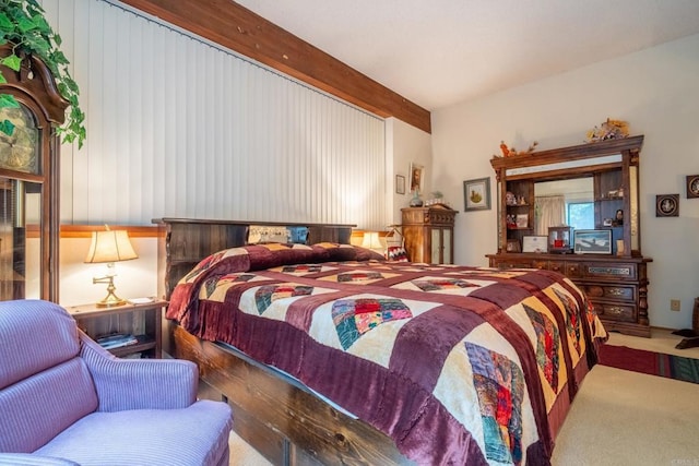 8516 Valley View Trl, Pine Valley, CA 91962 - carpeted bedroom with beamed ceiling