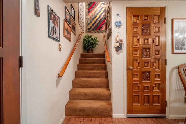 8516 Valley View Trl, Pine Valley, CA 91962 - staircase with wood finished floors and baseboards