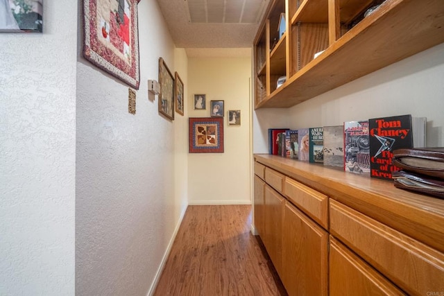 8516 Valley View Trl, Pine Valley, CA 91962 - hall featuring wood finished floors, baseboards, and a textured wall