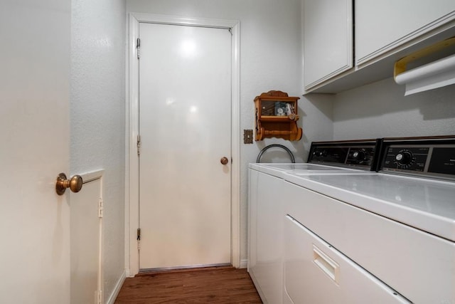 8516 Valley View Trl, Pine Valley, CA 91962 - washroom with cabinet space, washer and clothes dryer, wood finished floors, and baseboards