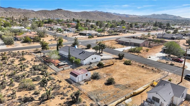 7495 Balsa Ave, Yucca Valley, CA 92284 - aerial view of residential area featuring a mountainous background