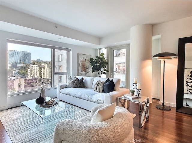6250 Hollywood Blvd Unit 7G, Los Angeles, CA 90028 - living area with wood finished floors
