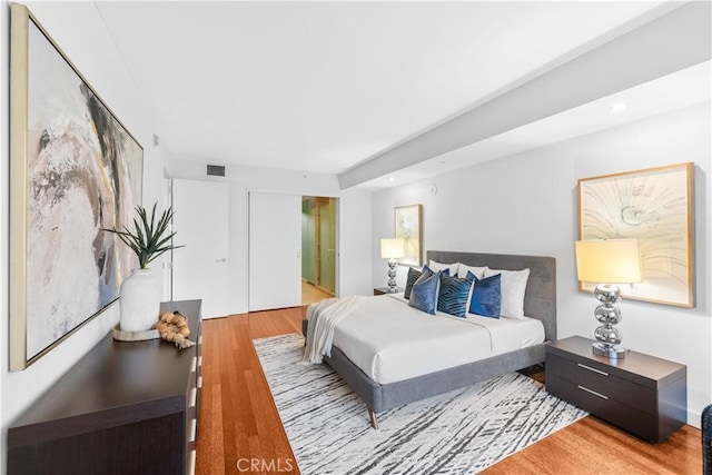 6250 Hollywood Blvd Unit 7G, Los Angeles, CA 90028 - bedroom featuring recessed lighting and wood finished floors