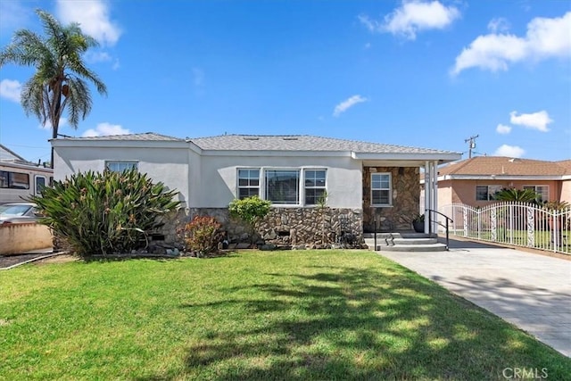 809 San Marino Ave, Montebello, CA 90640 - view of front of property with stone siding and stucco siding