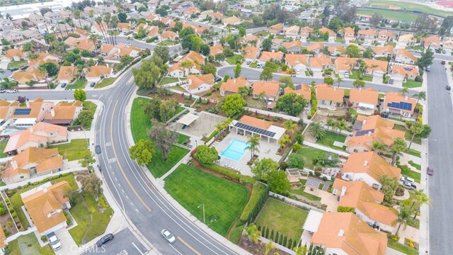 40280 Mimulus Way, Temecula, CA 92591 - aerial view of property and surrounding area with nearby suburban area and a pool