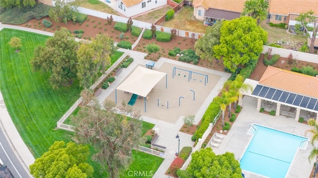 40280 Mimulus Way, Temecula, CA 92591 - aerial view of a pool area