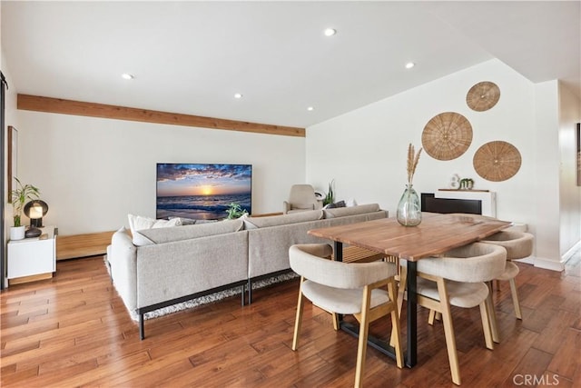 377 Flint Ave, Long Beach, CA 90814 - dining room featuring recessed lighting and wood finished floors