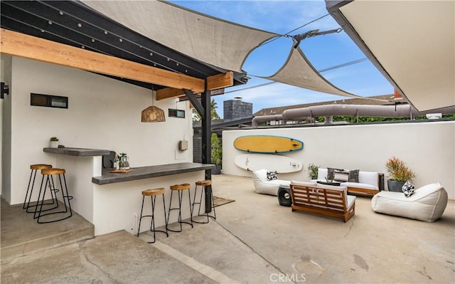 377 Flint Ave, Long Beach, CA 90814 - view of patio with an outdoor living space